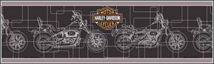 BRLK39963 Harley-Davidson Motor Cycles Retro Wallpaper Border in Black BRLK39963 Harley-Davidson Motor Cycles Retro Wallpaper Border in Black