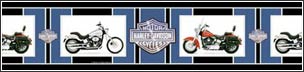 BRLK39967 Harley-Davidson Motor Cycles Choppers Wallpaper Border in Blue BRLK39967 Harley-Davidson Motor Cycles Choppers Wallpaper Border in Blue