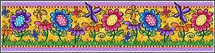 BU51652 My Whimzy Garden Wallpaper Border BU51652 My Whimzy Garden Wallpaper Border