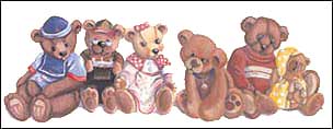 DS80117 Teddy Bears Border by Design Now DS80117 Teddy Bears Border by Design Now