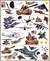 BRST96411 Military Jumbo Wall Decals BRST96411 Military Jumbo Wall Decals