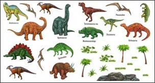 BU1775 Dinosaur Wall Decals BU1775 Dinosaur Wall Decals
