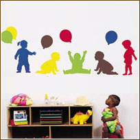 CF221-103 Infants & Toddlers & Balloons Stickup Set CF221-103 Infants & Toddlers & Balloons Stickup Set