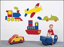 CF221-108 Transportation 4 Piece Stickups CF221-108 Transportation 4 Piece Stickups