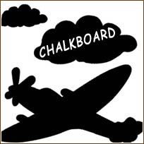 WA16012 Wallies Peel & Stick Vinyl Chalkboard Panels -- Planes & Clouds WA16012 Wallies Peel & Stick Vinyl Chalkboard Panels -- Planes & Clouds